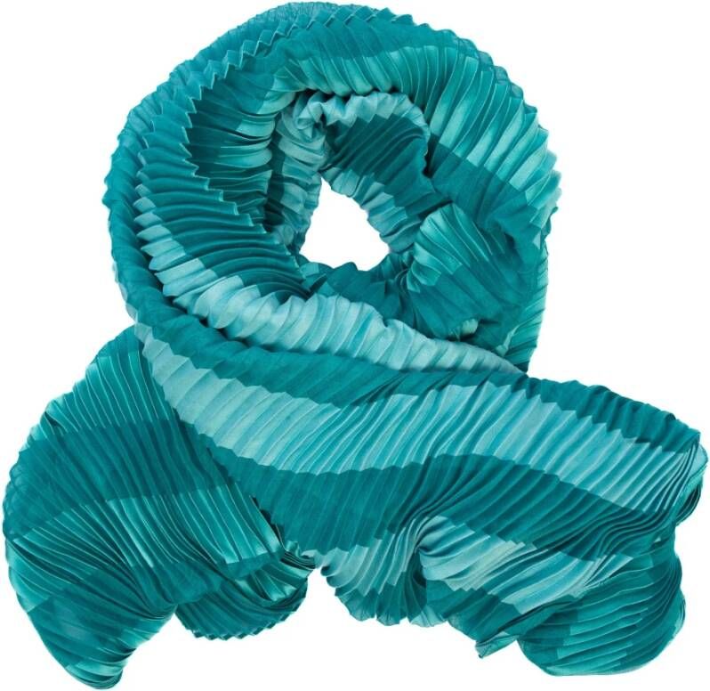 Emporio Armani Luxe Groene Polyester Sjaal Blue Dames