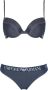 Emporio Armani Jeans Effect Push-Up Braziliaanse Bikini Blue Dames - Thumbnail 1