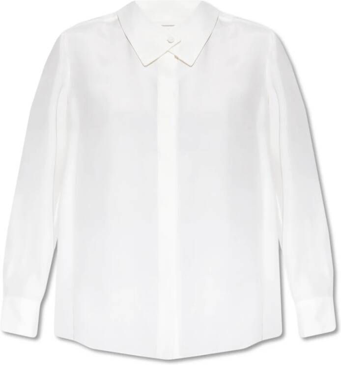 Emporio Armani Shirt met decoratieve kraag White Dames