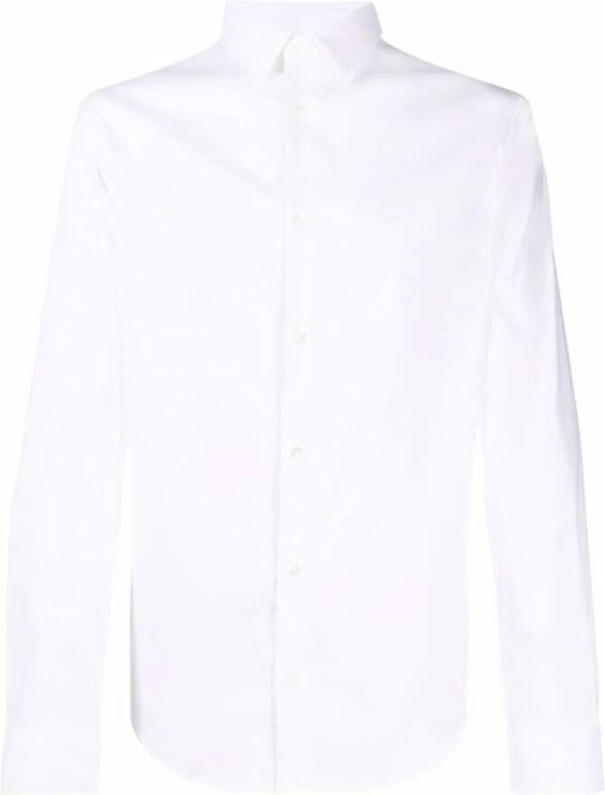 Emporio Armani LA Chemise Klassiek Overhemd White Heren