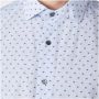 Emporio Armani Blauw Regular Fit Overhemd met Lange Mouwen en All Over Eagle Logo Xxxl Blue Heren - Thumbnail 5