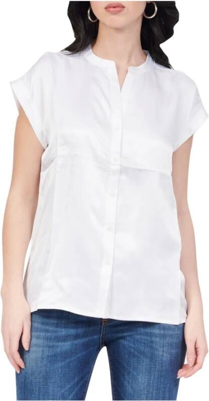 Emporio Armani Luxe Wit Overhemd voor Vrouwen White Dames