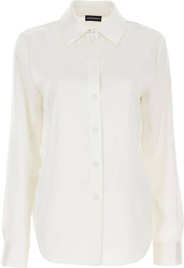 Emporio Armani Upgrade je garderobe met wit overhemd White Dames