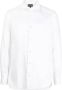 Emporio Armani Witte Regular FIT Overhemd met All Over Adelaar Logo White Heren - Thumbnail 1