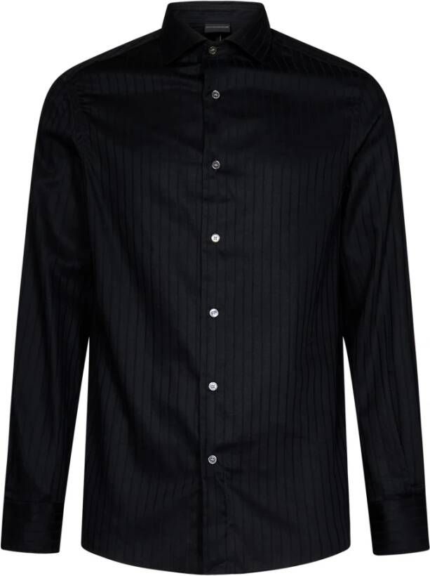 Emporio Armani Shirts Zwart Heren
