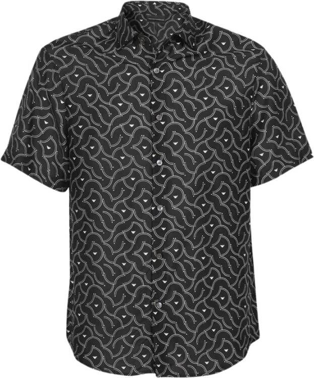 Emporio Armani Shirts Zwart Heren