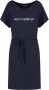 Emporio Armani Ronde hals cover-up jurk met tailleband Blue Dames - Thumbnail 1