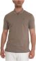 Emporio Armani Short sleeve polo shirt with half zip Bruin Heren - Thumbnail 1