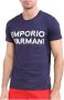 Emporio Armani Short Sleeve Shirts Blauw Heren - Thumbnail 1
