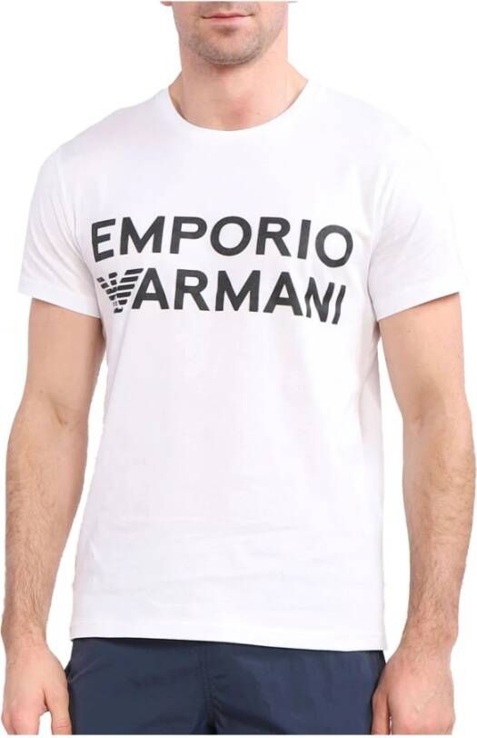 Emporio Armani Short Sleeve Shirts Wit Heren