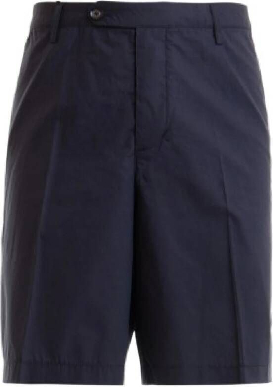 Emporio Armani Marineblauwe Bermuda Shorts voor Heren Blue Heren