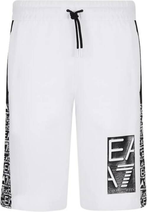 Emporio Armani EA7 Casual korte broek White Heren