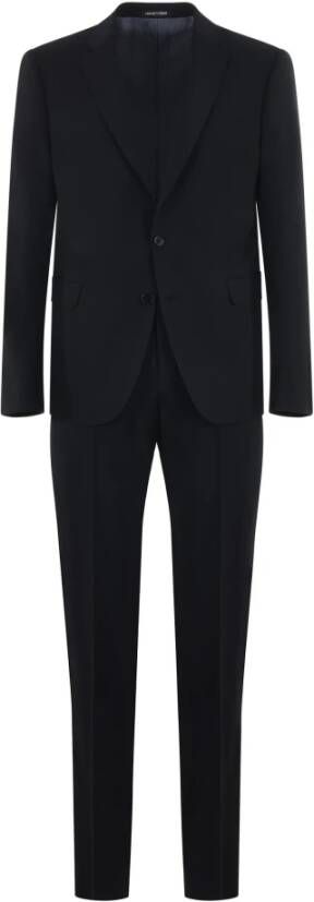 Emporio Armani Single Breasted Suits Blauw Heren