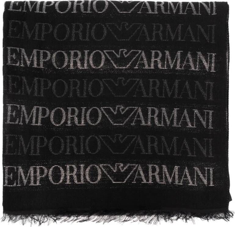 Emporio Armani Zwarte sjaals van Black Dames