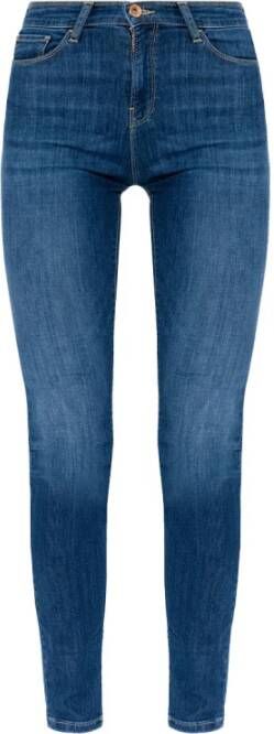 Emporio Armani Skinny Fit jeans Blauw Dames