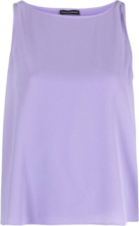 Emporio Armani Sleeveless Tops Paars Dames