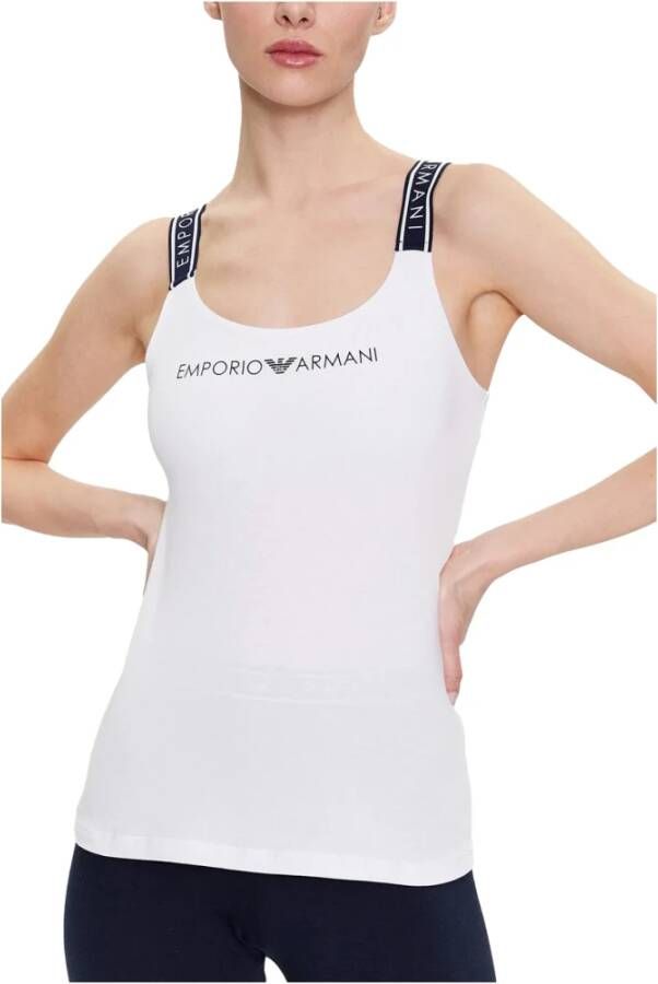 Emporio Armani Sleeveless Tops Wit Dames