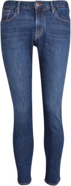 Emporio Armani Slim-fit 5 Zakken Jeans Blue Heren