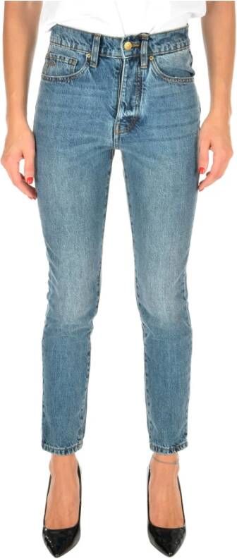 Emporio Armani Slim-fit Blauwe Jeans voor Vrouwen Blue Dames