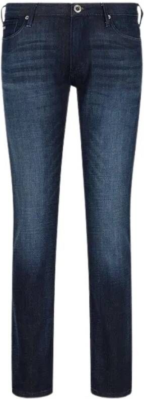 Emporio Armani Tijdloze Slim-fit Jeans voor Heren Blue Heren