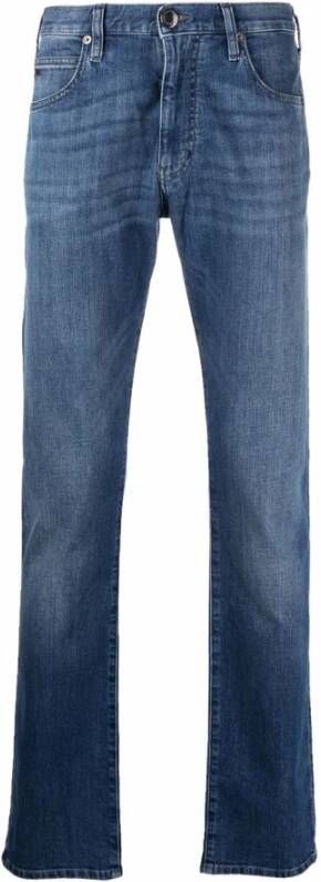 Emporio Armani Slim-fit Stretch Denim Jeans Blue Heren