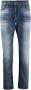 Emporio Armani Trendy Slim-Fit Stone Washed Jeans Blue Heren - Thumbnail 1