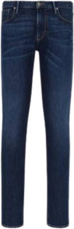 Emporio Armani Slim-fit jeans Blauw Heren