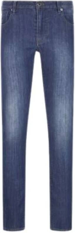 Emporio Armani Slim-fit jeans Blauw Heren