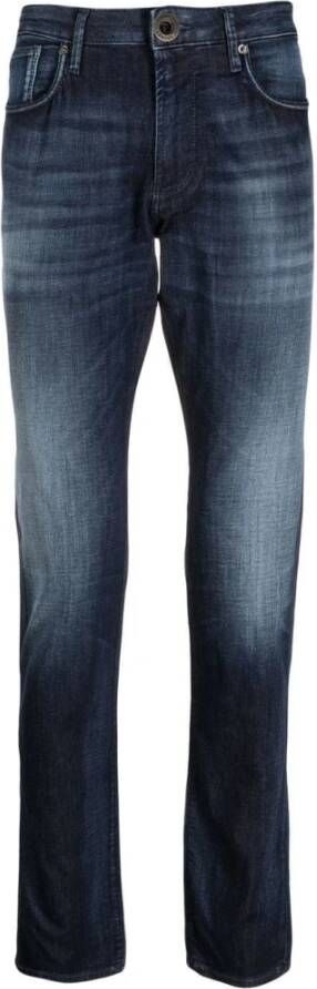 Emporio Armani Slim-fit Jeans Klassieke Stijl Blue Heren