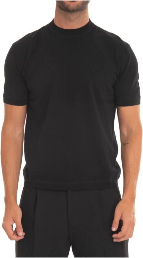 Emporio Armani Slim Fit Jersey T-shirt Zwart Heren