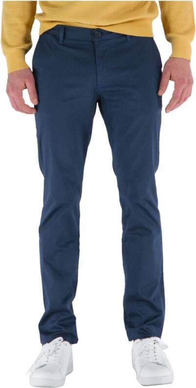 Emporio Armani Slim-fit Trousers Blauw Heren