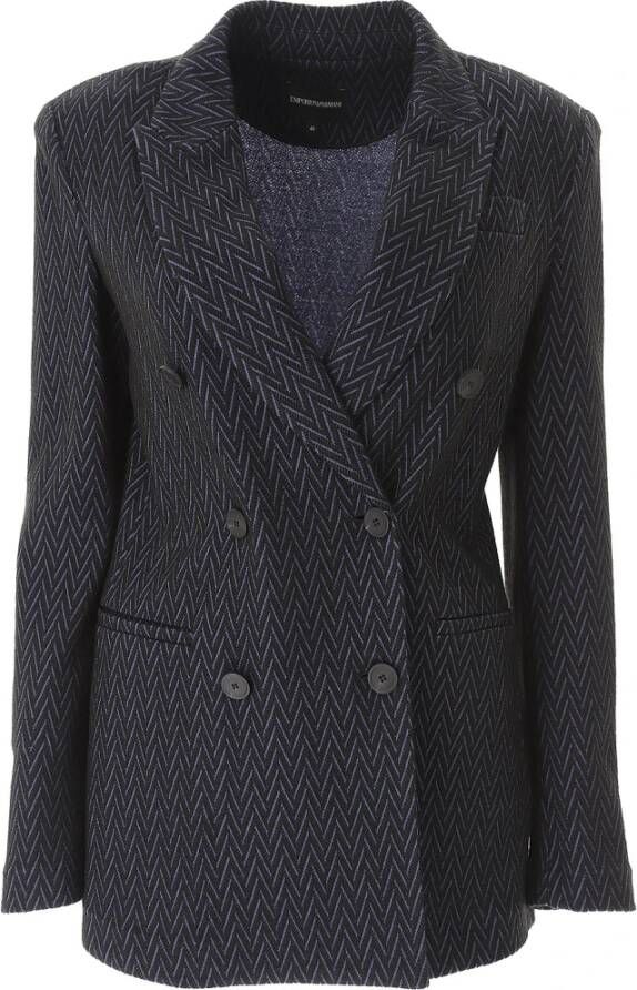 Emporio Armani Stijlvolle Armani Jassen Zwart Dames