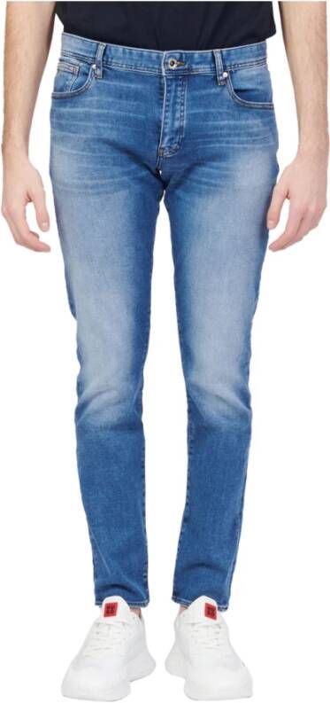 Armani Exchange Casual 5-Pocket Regular Fit Jeans Blauw Heren