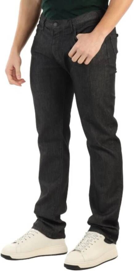 Emporio Armani Donkergrijze Heren Jeans Black Heren