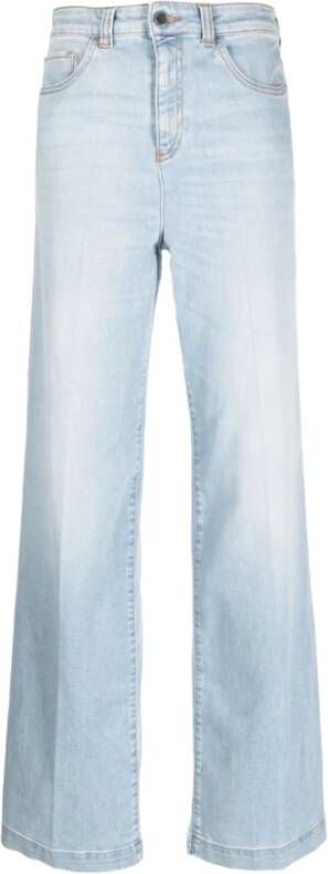 Emporio Armani Klassieke Straight Fit Denim Jeans Blue Dames