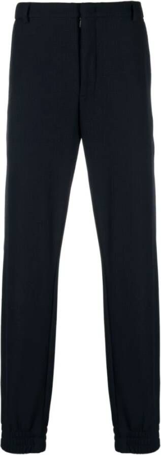 Emporio Armani Straight Trousers Blauw Heren