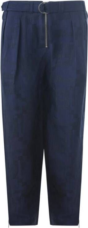 Emporio Armani Straight Trousers Blauw Heren