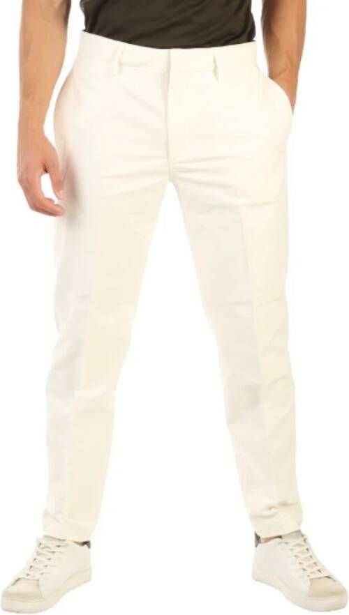 Emporio Armani Straight Trousers Wit Heren
