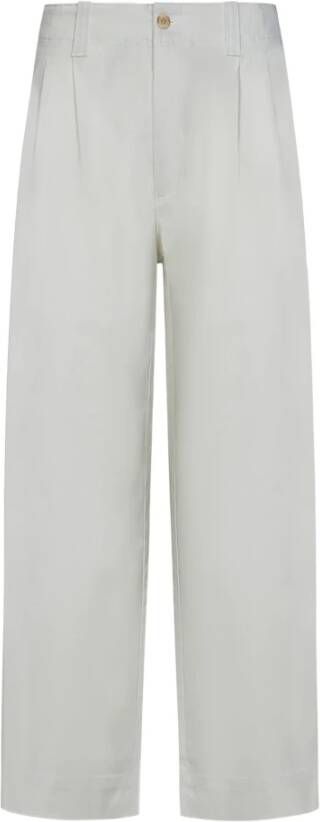 Emporio Armani Straight Trousers Wit Heren