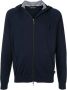 Emporio Armani Blauwe Hooded Rits Sweater Mannen Herfst Winter Blue Heren - Thumbnail 1