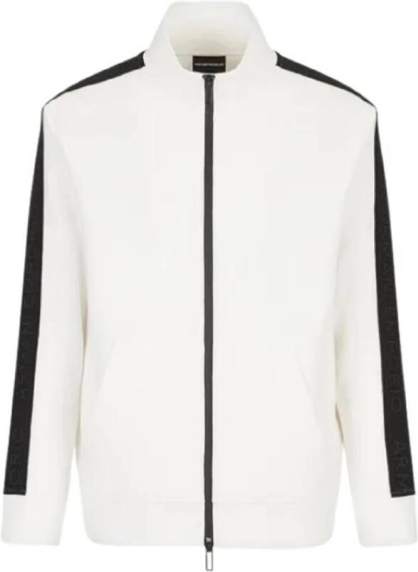 Emporio Armani Sweatshirt met staande kraag Wit Heren