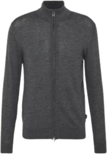 Emporio Armani Sweater met rits Grijs Heren