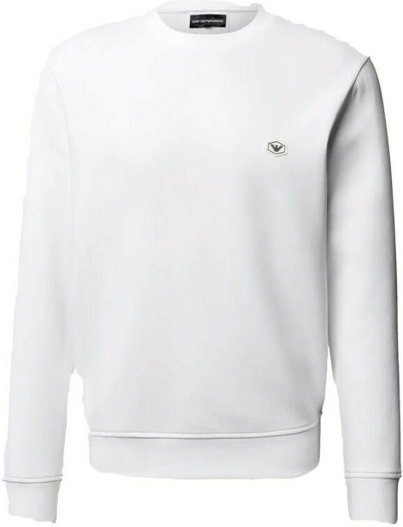 Emporio Armani Sweater With Logo Bianco Ottico (kopie) Wit Heren