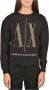 Armani Exchange Zwart Bedrukte Sweatshirt Lange Mouw Black Dames - Thumbnail 3