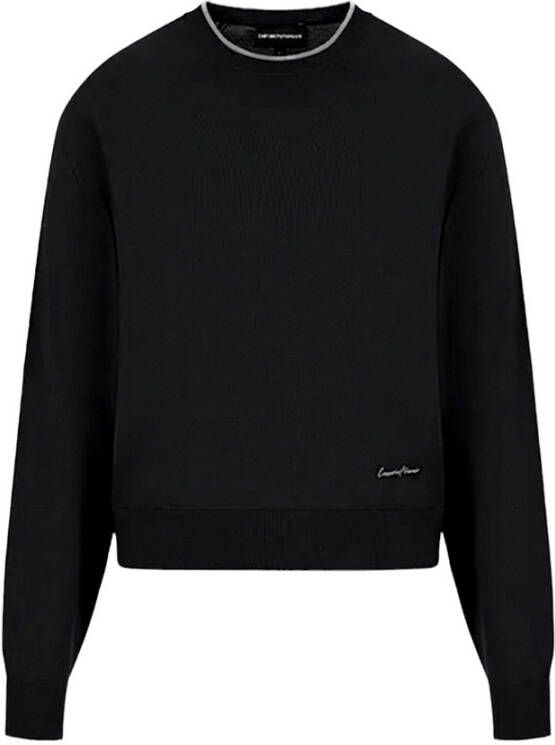 Emporio Armani Sweatshirt van zuivere scheerwol