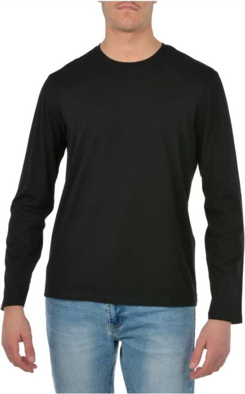 Emporio Armani Zwarte Pullover met Zwarte en Grijze Tinten Black Heren