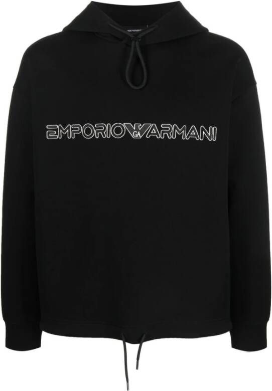 Emporio Armani Sweaters Black Zwart Heren