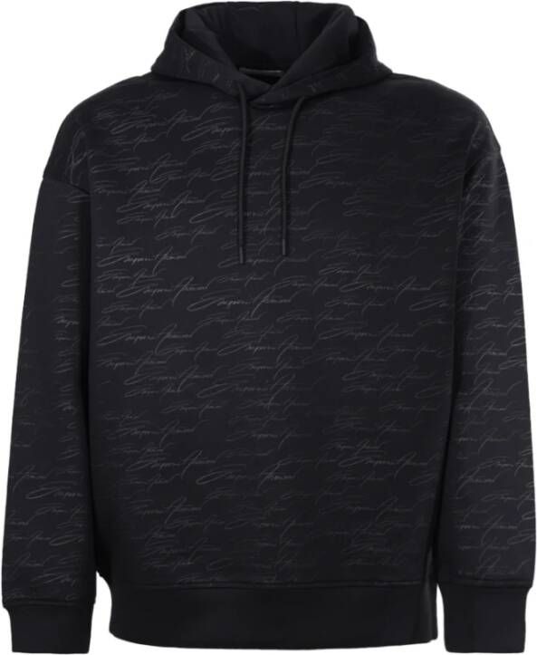 Emporio Armani Sweaters Black Zwart Heren