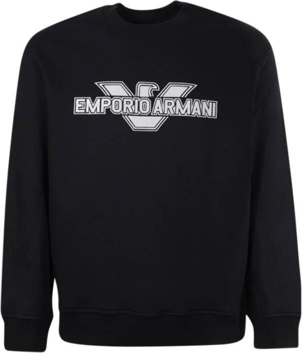 Emporio Armani Sweaters Black Zwart Heren