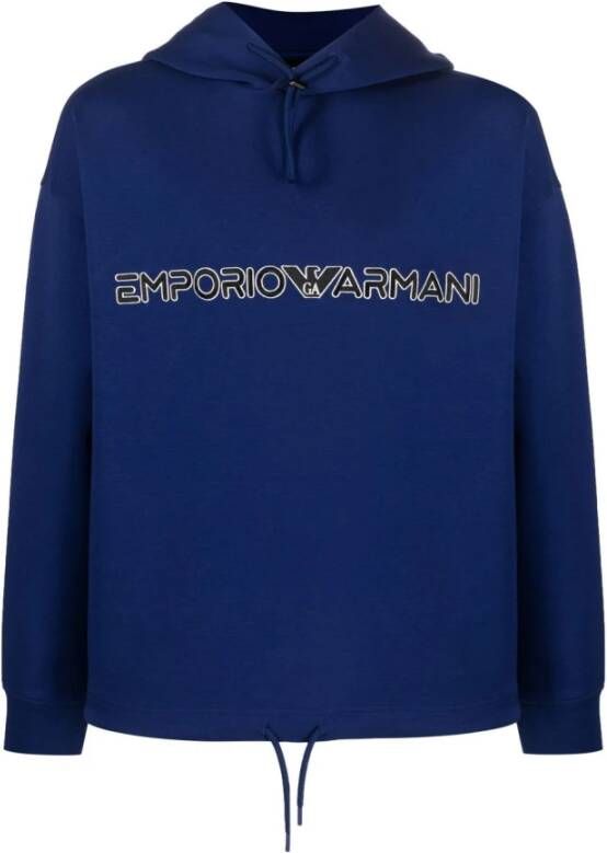 Emporio Armani Sweaters Blue Blauw Heren
